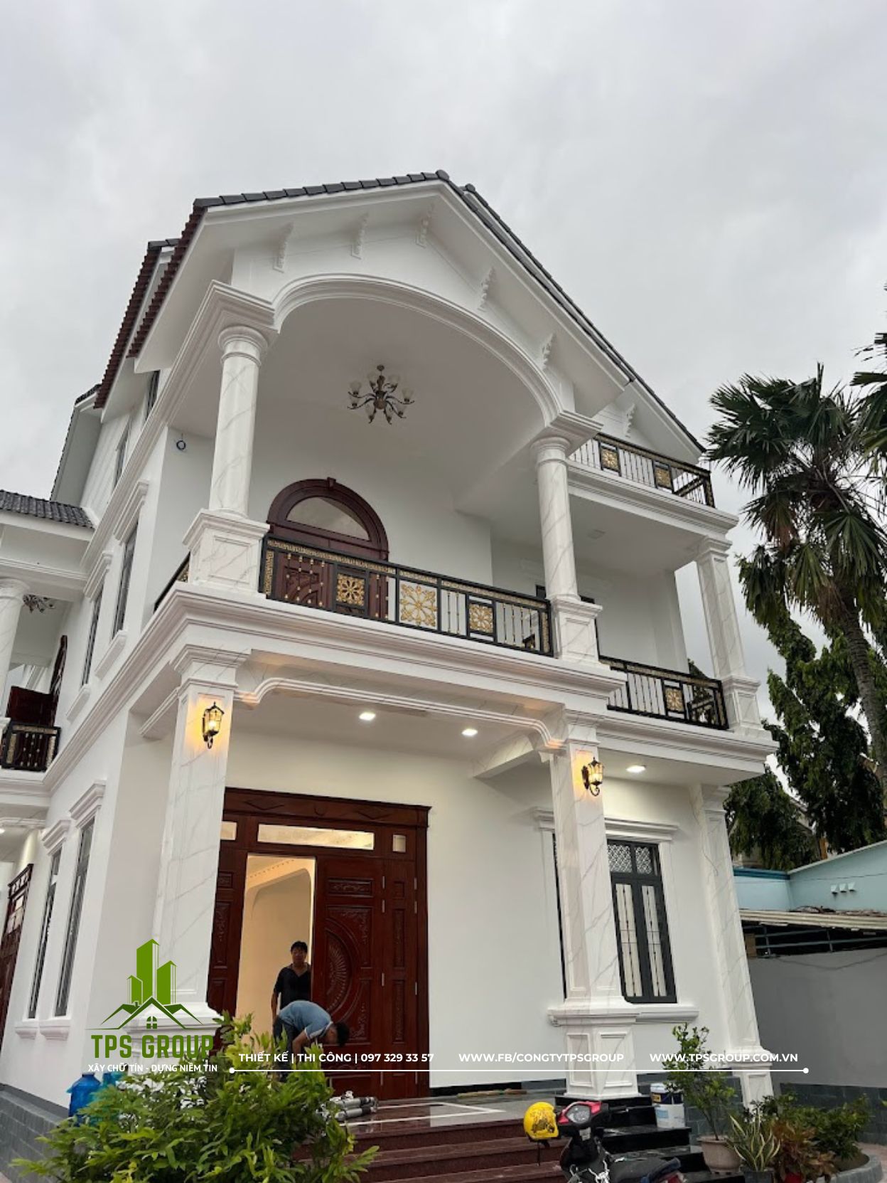 Thi Công Trọn Gói Biệt Thự Tân Cổ Điển 3 Tầng Đẹp tại Dĩ An