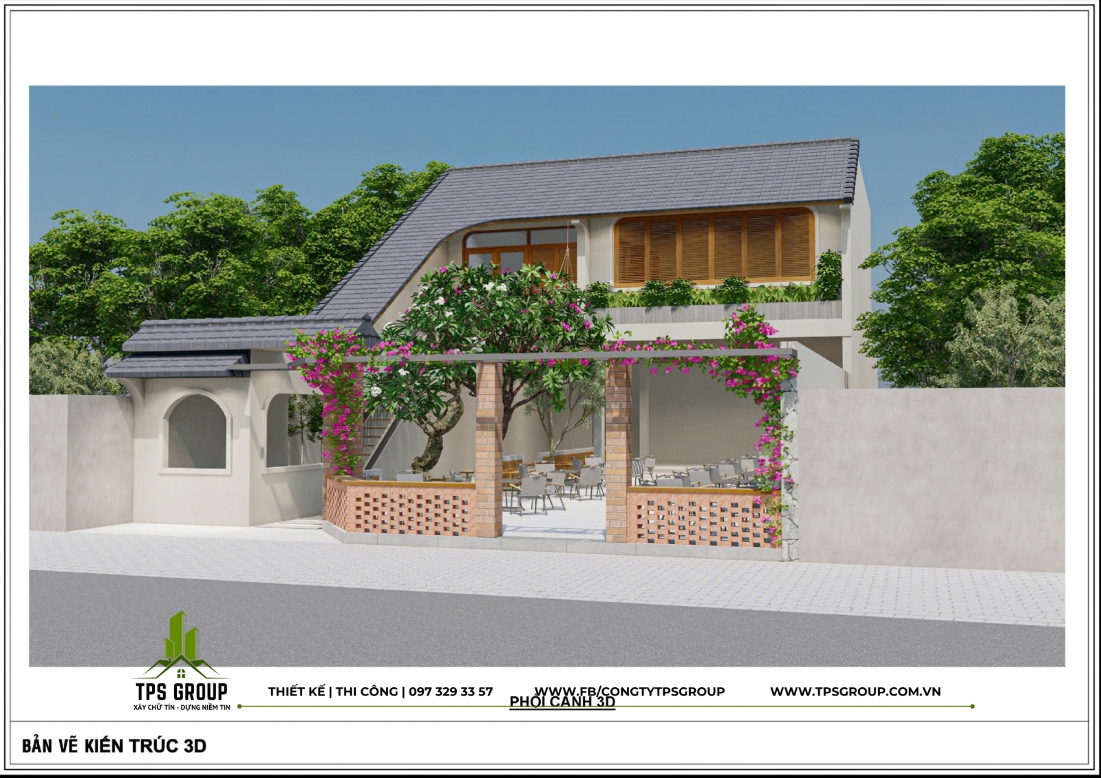 Py's House – Mẫu Nhà Phố 1 Trệt 1 Lầu Kết Hợp Sân Vườn Tại Dĩ An 